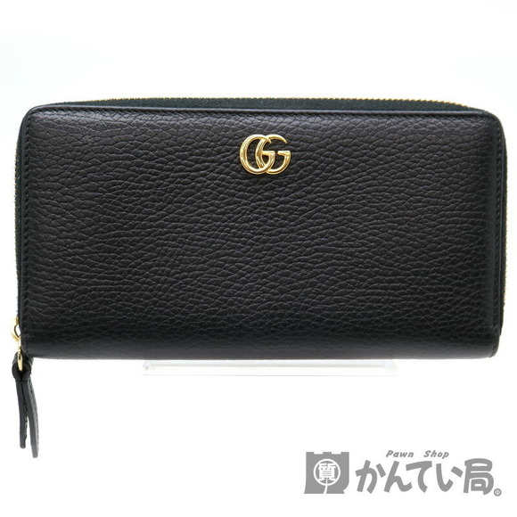 Gucci Marmont Zip Long Leather GG Black Wallet - Picture 1 of 6